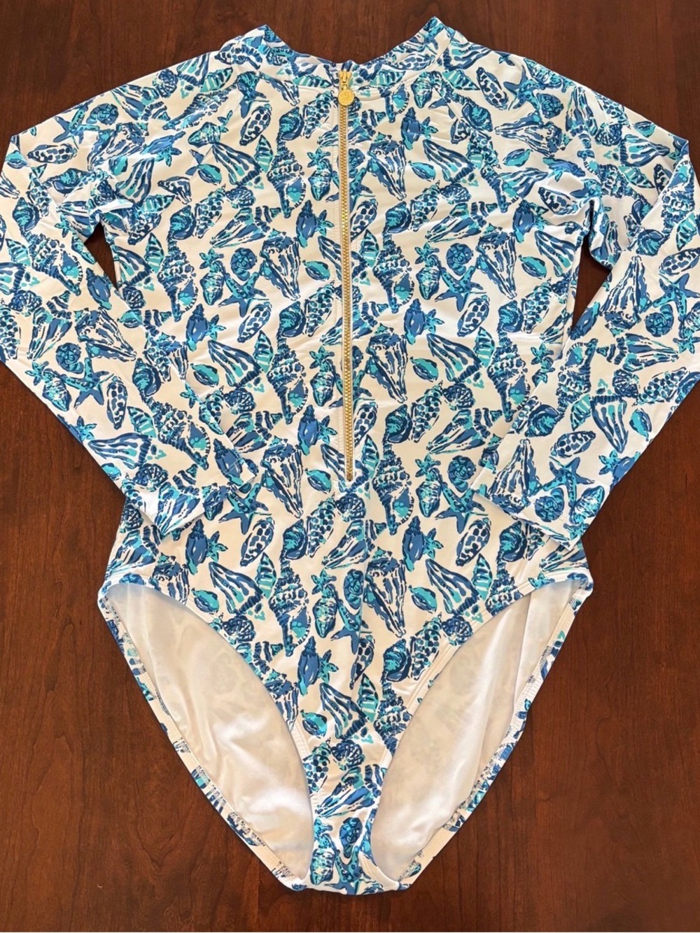 Lilly Pulitzer Randee Rashguard one-piece sz 16 - Picture 3 of 7